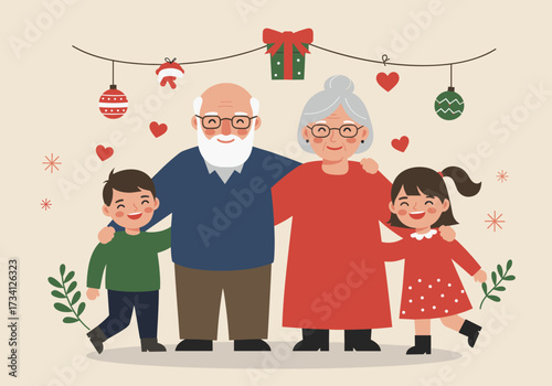 Family celebration holidays festive background warm atmosphere togetherness