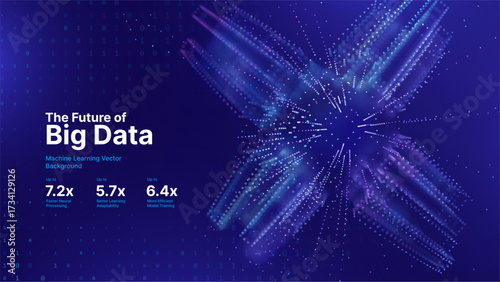 Big Data Storage Technology. Abstract Data Cube Lines Background. Modern Technology Banner. Information Server. Data Science Computer Science Algorithms Vector Illustration.