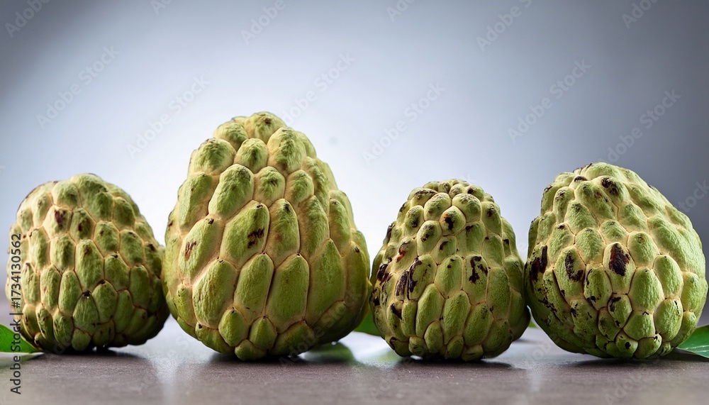 Fototapeta premium Exotic Cherimoya Fruit Sweet Creamy And Nutritious