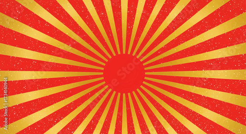 Abstract sunburst background with retro shining rays. A vintage style vector with radial lines for celebration