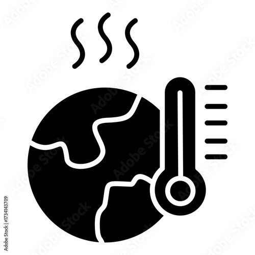 Climate Change Blue Icon