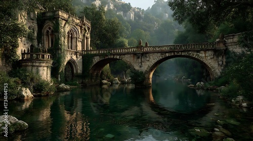 classical building bridge high resolution picture