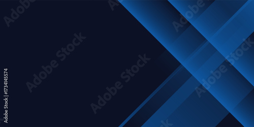 Blue black abstract background geometry shine and layer element vector for presentation design. Suit for business, corporate, institution, party, festive, seminar, and talks
