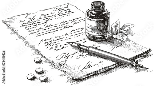 Professional Medical Prescription on Signed Page for Healthcare Usage