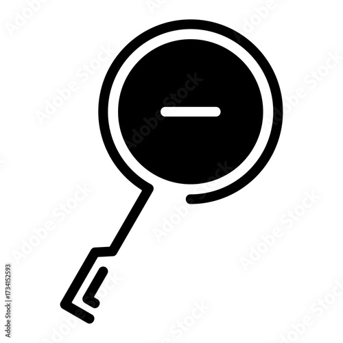 Zoom Out  Icon Element For Design