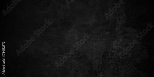Grunge texture abstract black charcoal wall Stone concrete texture grungy backdrop background. dark grey black slate texture background. Black texture chalk board and black board.	