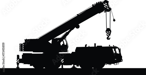 Mobile crane, a versatile machine used in construction sites