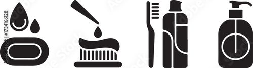 Hygiene Products Soap Toothpaste Toothbrush Shampoo Lotion Health Wellness