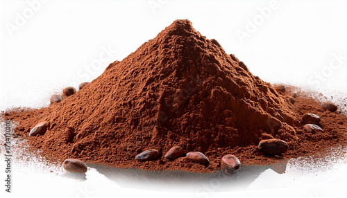 Cocoa Powder Isolated