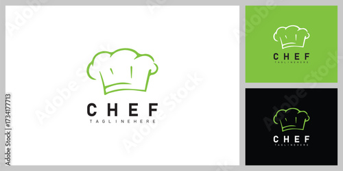 Chef Hat Symbol – Culinary, Food and Restaurant Logo Design Vector
