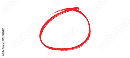 circles and ovals. Highlight circle frames. Ellipses in doodle style. Vector illustration 