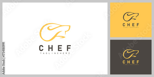 Chef Hat Symbol – Culinary, Food and Restaurant Logo Design Vector
