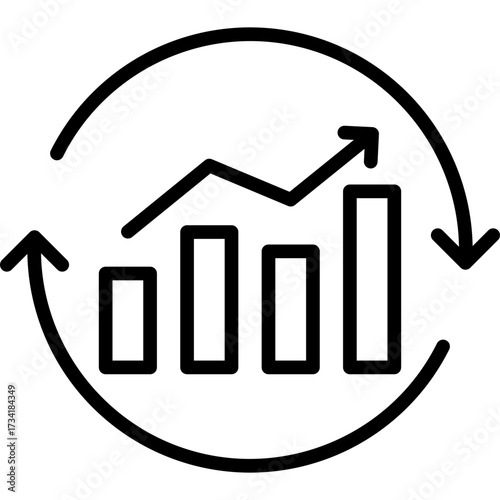 Change Metrics line icon