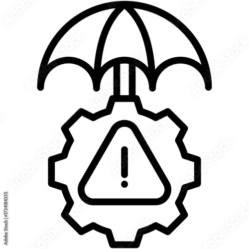 Risk Mitigation line icon
