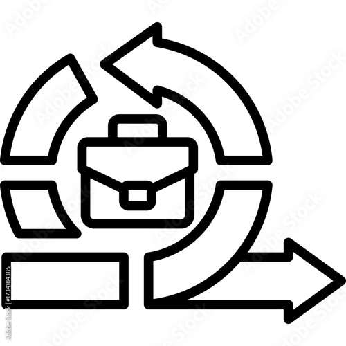 Business Agility line icon