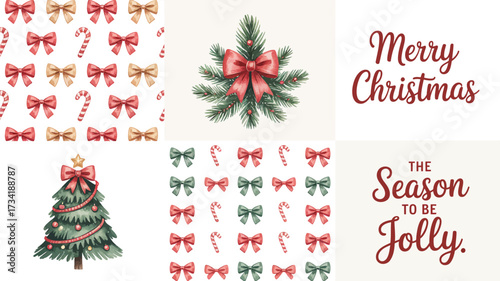 Festive christmas collection decorative elements vector scalable eps icon set for holiday design projects silhouette