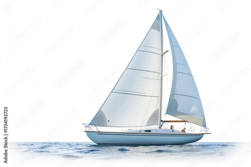 Fototapeta premium Sailboat vehicle transportation watercraft.