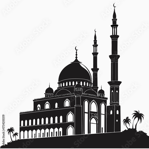 taj mahal silhouette