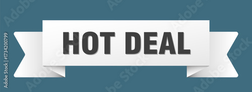 hot deal ribbon isolated on transparent background. hot deal ribbon