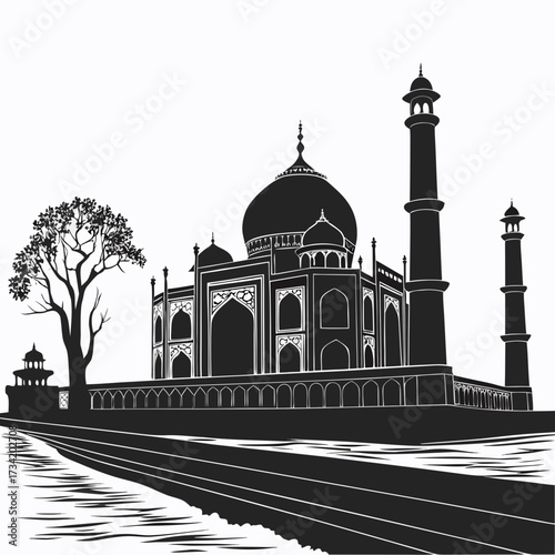 taj mahal agra india