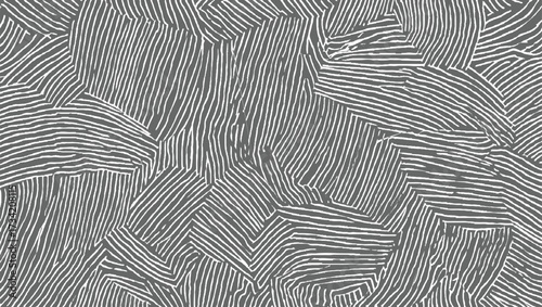 Abstract pattern of irregular white organic lines on a gray background creating a textured visual.