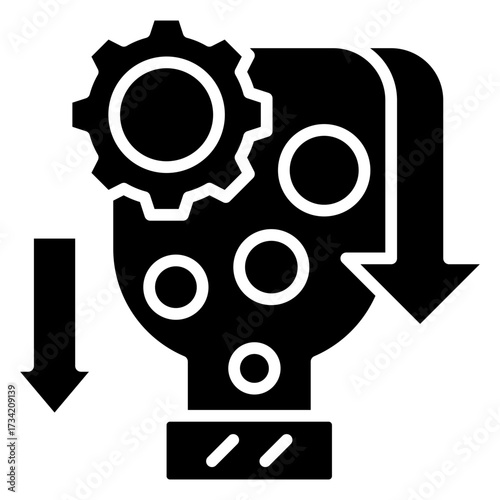 System Optimization glyph icon