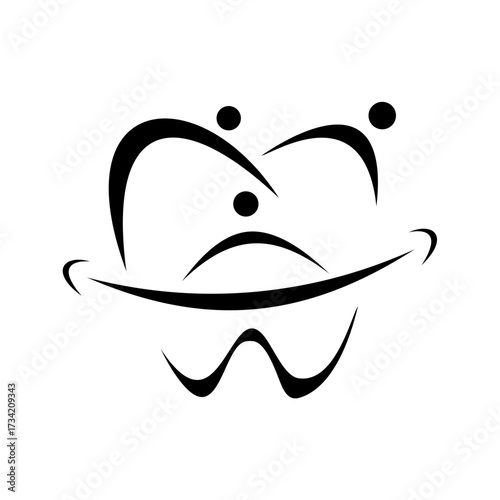 family tooth smile logo