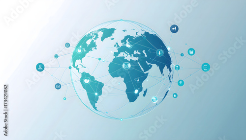 G20 Connectivity Emblem Concept.