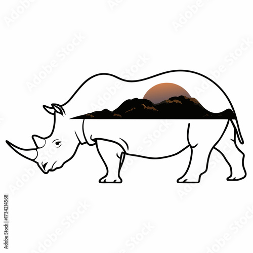 vector illustration of a dog