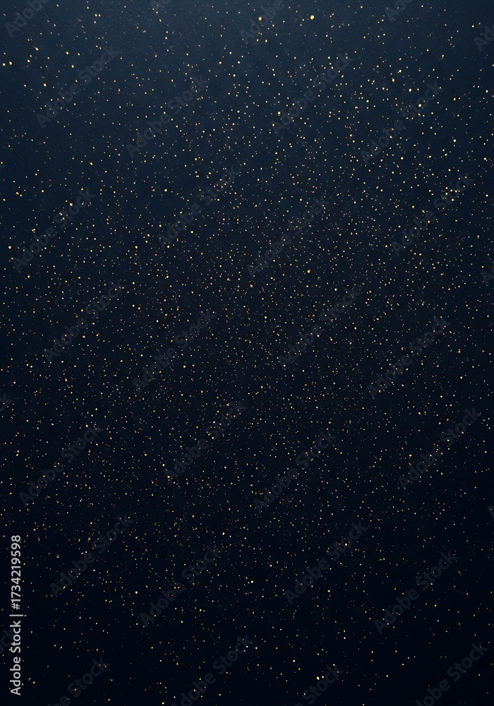 Fototapeta premium Abstract celestial field of sparkling dots in a dark blue cosmic space