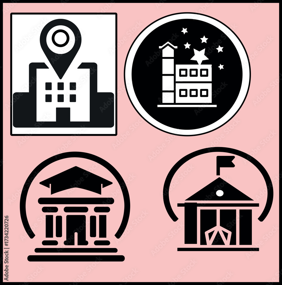 Fototapeta premium House Logo Adobe Illustrator Artwork