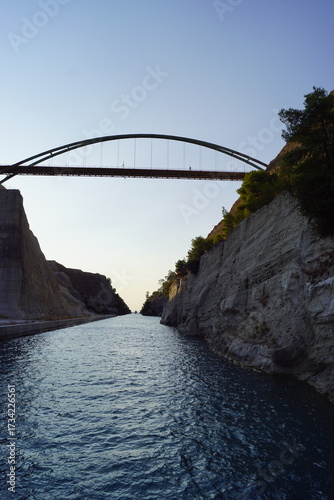 Sailing the mighty Corinth Canal in Greece