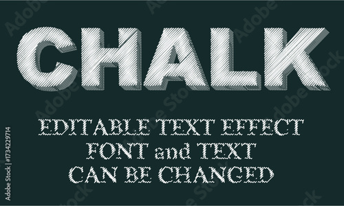 Hand-Drawn Chalkboard Typography Effect