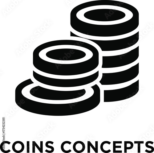 Stack of coins icon representing financial concepts