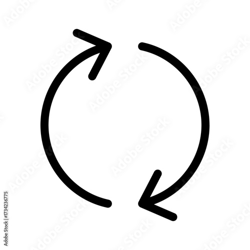 Refresh icon logo design. Reload sign and symbol. Update icon. vector illustration