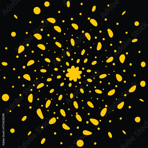 Abstract Black and White Speckled Texture Background