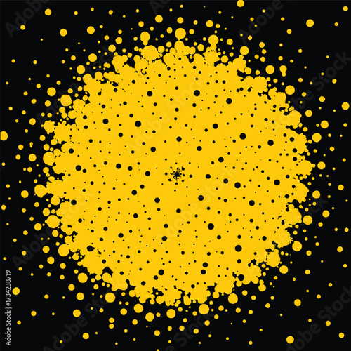 Abstract Black and White Speckled Texture Background