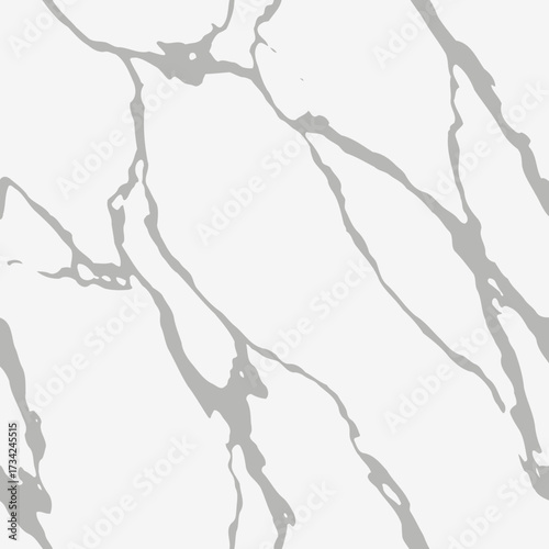 Elegant White Marble Texture with Natural Grey Veins Background. EPS Editable