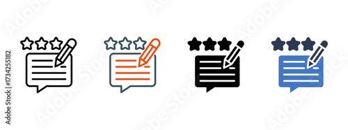 Survey Form multiple icon style vector illustration
