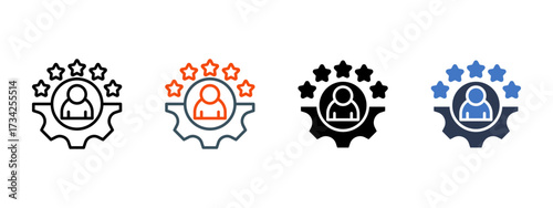 Award Badge multiple icon style vector illustration