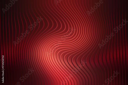 Abstract red wavy lines pattern with a dark background and subtle textures