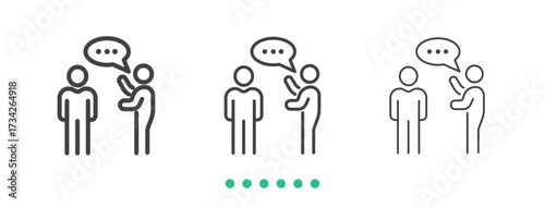 Explain icon. Thin line icon vector