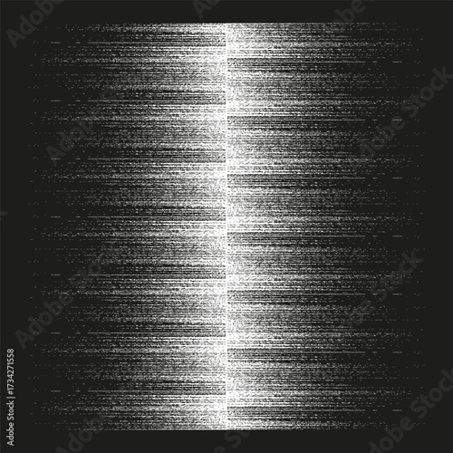 Abstract noise texture. Glitch vertical lines. Monochrome Vector background. Grunge static graphic.