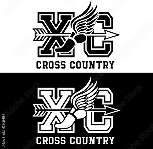 Track .Track and Field Svg.Cross Country. Vector logo illustration of running athlete silhouette clipart. Digital Download	