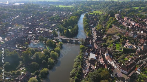 A bridge over the River Severn in Bridgnorth, Shropshire, UK