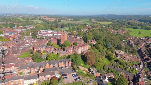 An orbit of the historic High Town in the Market town of Bridgnorth Shropshire