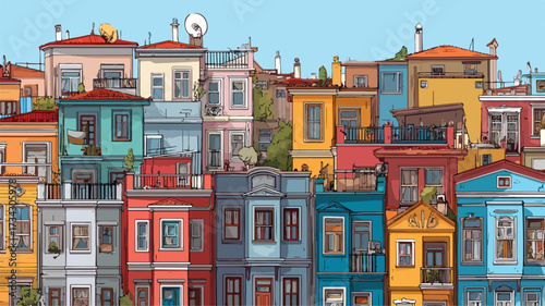 colorful houses in venice