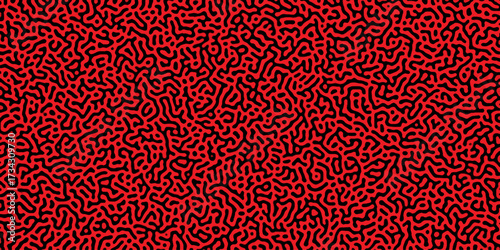 Abstract truing organic wallpaper Turing reaction diffusion monochrome seamless pattern .Monochrome Turing reaction background .Natural seamless line pattern. Linear design with biological shapes