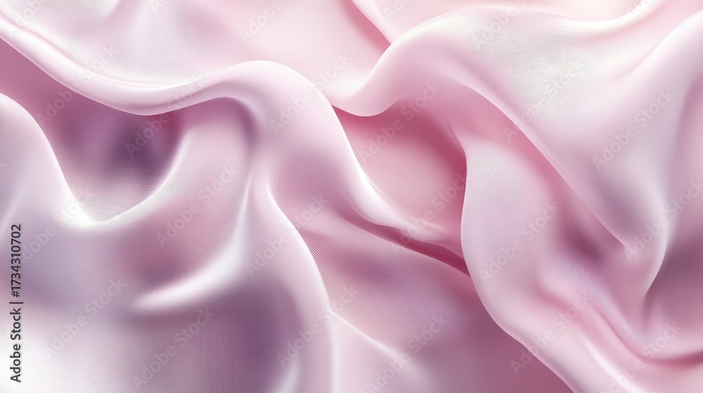 Obraz premium A pink silk fabric background