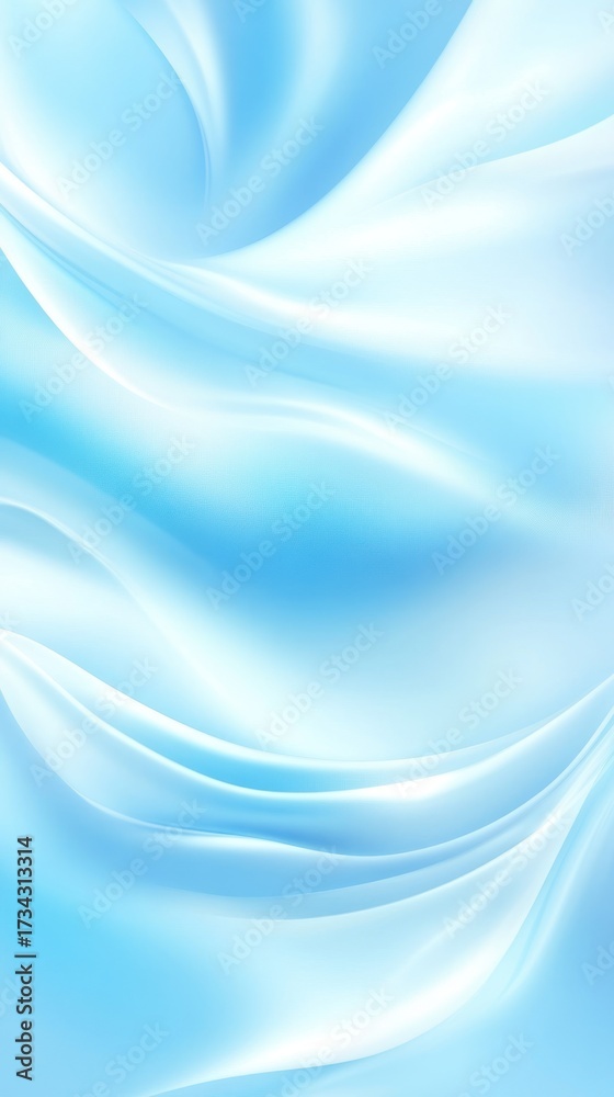 Fototapeta premium Abstract Blue Swirling Fabric Design Background